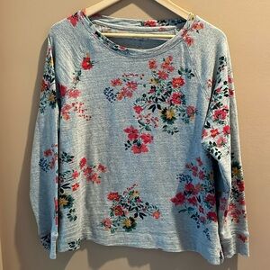 LOFT floral top SZ L